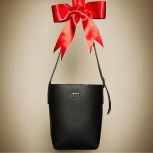 Taylor Swift The Tortured Poets Department Black faux Leather Shoulder Bag